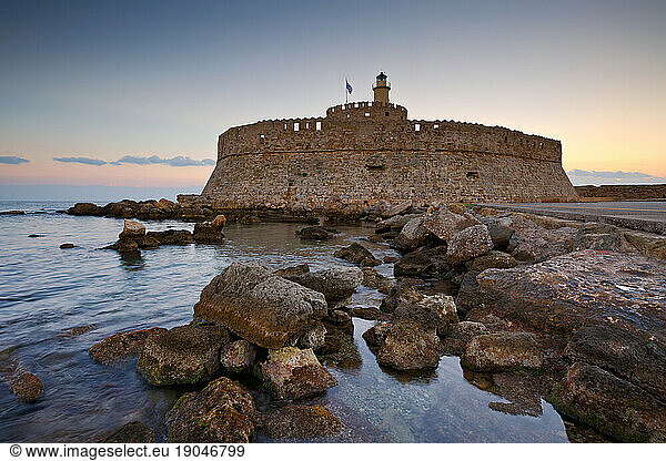 Fort of St. Nicholas in town of Rhodes.