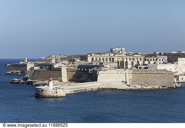 Fort Ricasoli am Großen Hafen von Valletta  Drehort  Kalkara  Malta  Europa