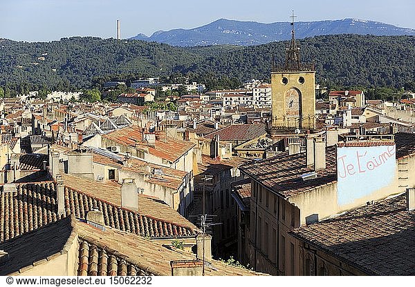 France, Bouches du Rhone, Aix en Provence, view from the Cathedral Saint Sauveur