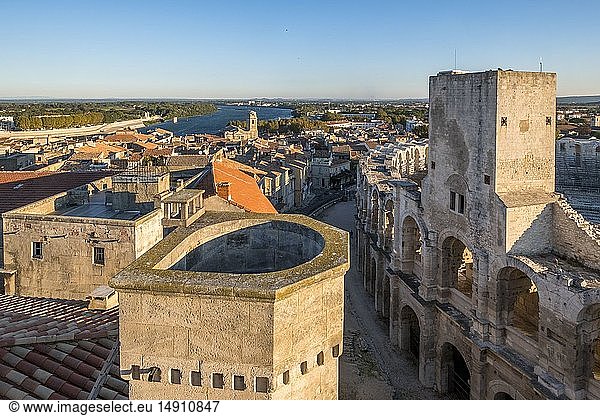 France,  Bouches du Rhone,  Arles,  the Arenas,  Roman Amphitheatre of 80-90 AD,  listed as World Heritage by UNESCO