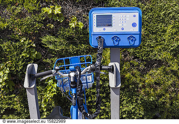 France  Alpes-Maritimes  Cagnes-sur-Mer  Bicycle renting station