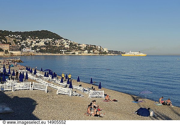 France  Alpes Maritimes  Nice  the Promenade des Anglais beach