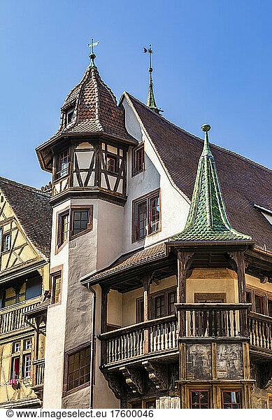 France  Alsace  Colmar  Exterior of historic Pfister House