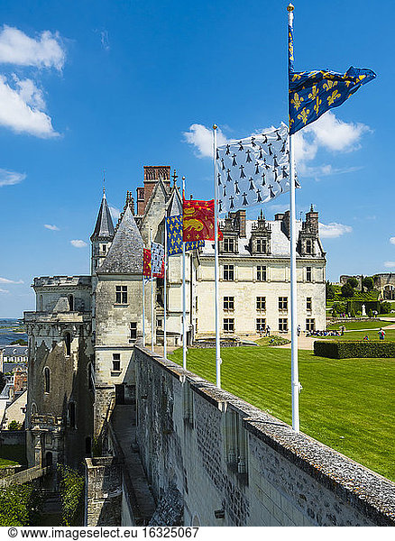 France  Amboise  view to Chateau d'Amboise