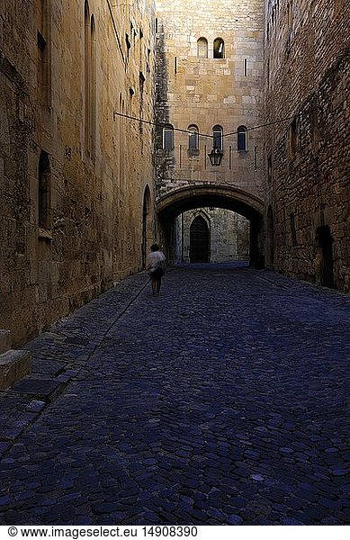 France  Aude  Narbonne  Palace of Bishops  passage between the palace