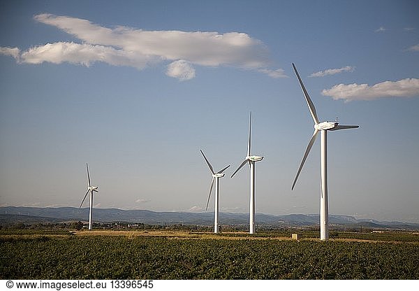 France  Aude  wind turbines