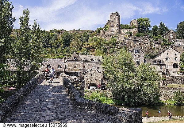 France Aveyron Belcastel labelled Les Plus Beaux Villages de France (The Most Beautiful Villages of France) stop on El Camino de Santiago