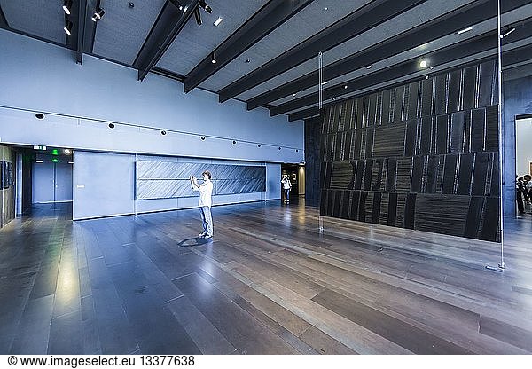 France  Aveyron  Rodez  Soulages Museum  designed by the Catalan architects RCR associated with Passelac & Roques