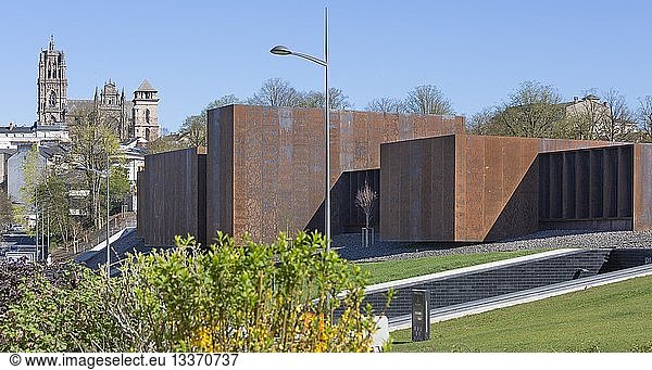 France  Aveyron  Rodez  the Soulages Museum  designed by the Catalan architects RCR associated with Passelac & Roques