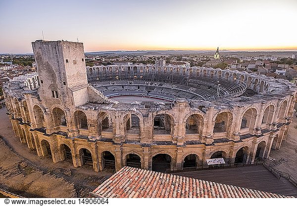 France  Bouches du Rhone  Arles  the Arenas  Roman Amphitheatre of 80-90 AD  listed as World Heritage by UNESCO