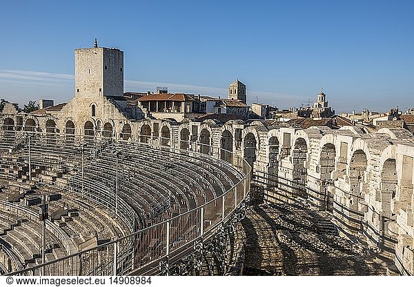 France  Bouches du Rhone  Arles  the Arenas  Roman Amphitheatre of 80-90 AD  listed as World Heritage by UNESCO