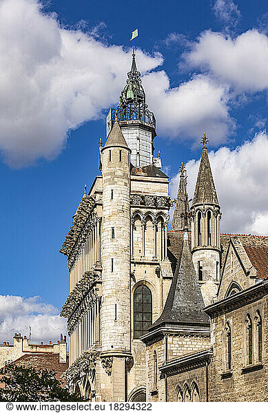 France  Bourgogne-Franche-Comte  Dijon  Towers of Church of Notre-Dame of Dijon
