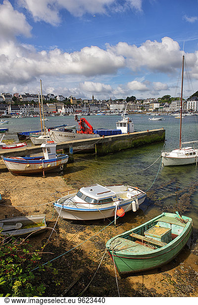 France  Brittany  Audierne  Boats at harbour