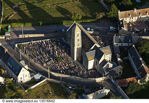 France  Calvados  Ver sur Mer (aerial view)