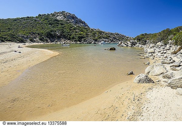 France  Corse-du-Sud  Belvedere-Campomoro  Campomoro-Senetosa preserved natural site  Cala d'Accuda or Cala d'Agulia beach