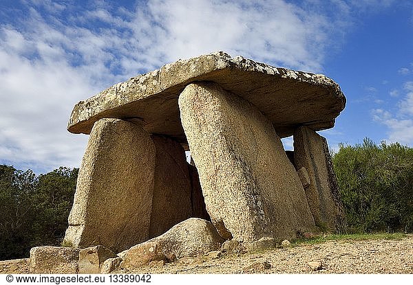 France  Corse du Sud  Sartene  archaeological site of Cauria  dolmen of Fontanaccia
