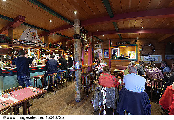 France  Finistere  Brest  Port district  Les Quatre Vents restaurant bar