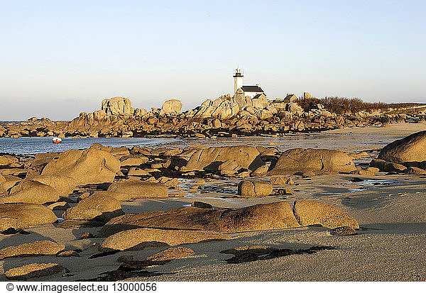 France Finistere Brignogan plages lighthouse of Pontusval