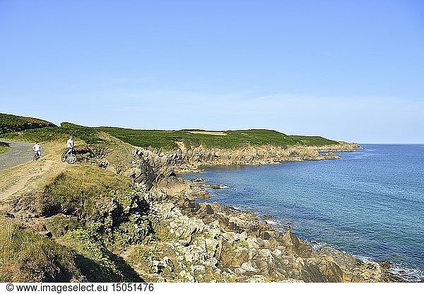 France  Finistere  Iroise sea  Armorique Regional natural park  Le Conquet  coastal path around the peninsula of Kermorvan