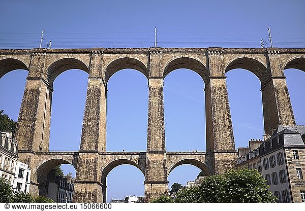 France  Finistere  Morlaix  Viaduct overview