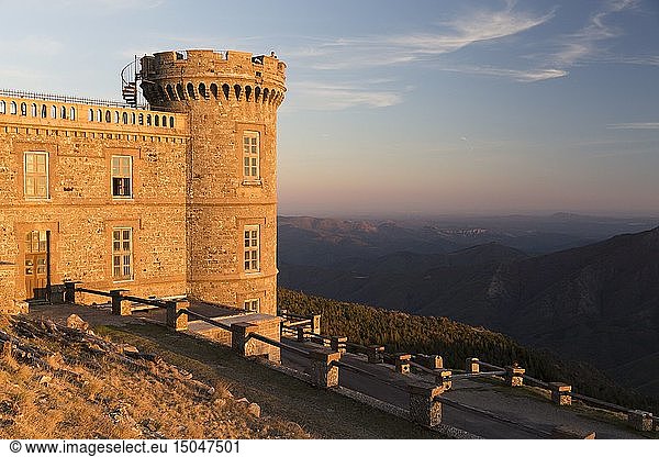 France  Gard  Les Causses et les Cevennes  cultural landscape of the Mediterranean agro pastoralism  listed as World heritage by UNESCO  National park of the Cevennes  listed as Reserves Biosphere by the UNESCO  Valleraugue  meteorological observatory of Mont Aigoual
