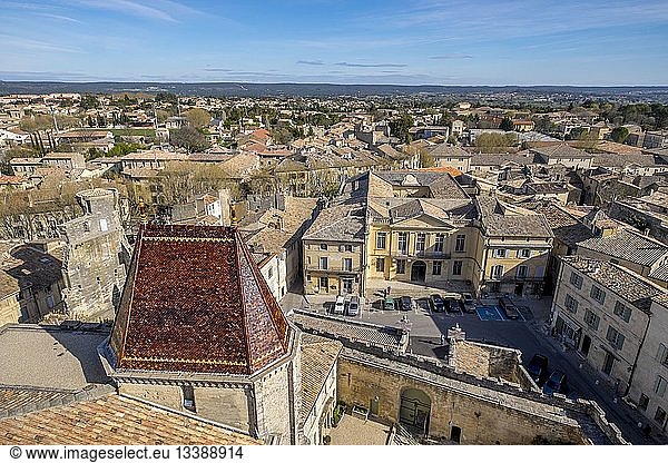 France Gard Uzes the roofs of the old city