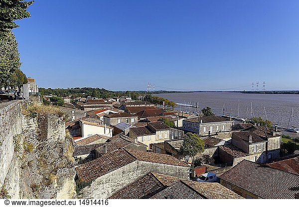 France  Gironde  Bourg sur Gironde  general view from the citadel