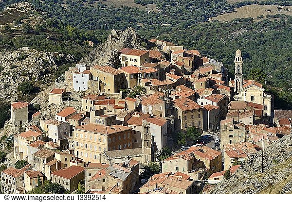 France  Haute Corse  Balagne  perched village of Speloncato