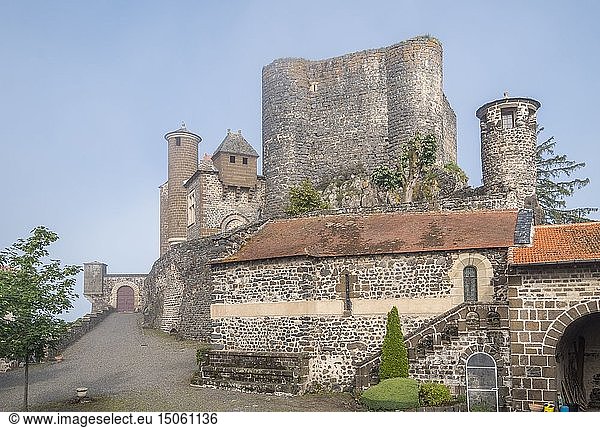 France  Haute Loire  Arsac en Velay  Chateau de Bouzols  Bouzols castle  Loire valley