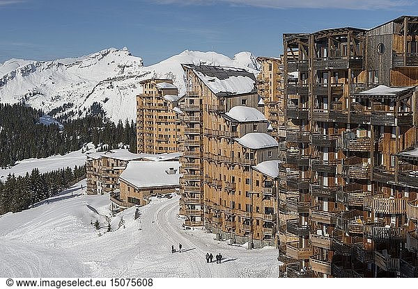 France  Haute Savoie  Chablais Massif  Portes du Soleil ski area  Avoriaz  Malinka residence