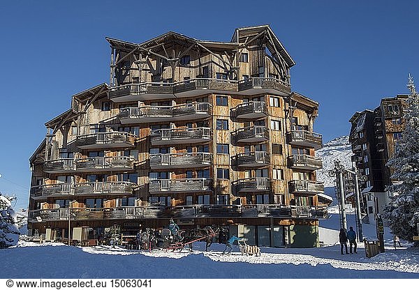 France  Haute Savoie  Chablais Massif  Portes du Soleil ski area  Avoriaz  Rennes road
