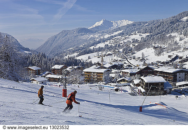 France  Haute Savoie  Domaine des Portes du Soleil skiing area  Les Gets