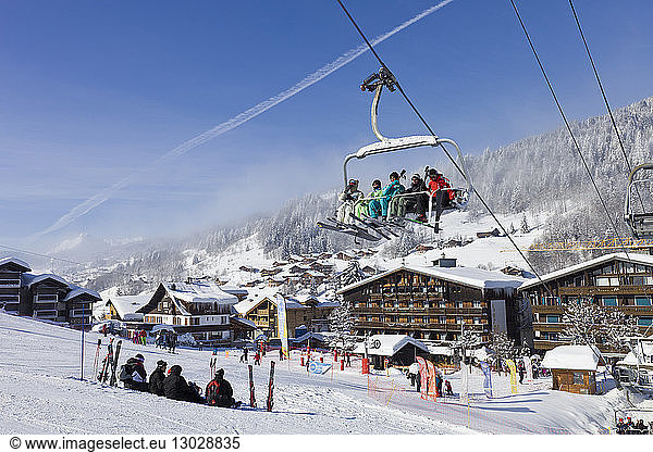 France  Haute Savoie  Domaine des Portes du Soleil skiing area  Les Gets