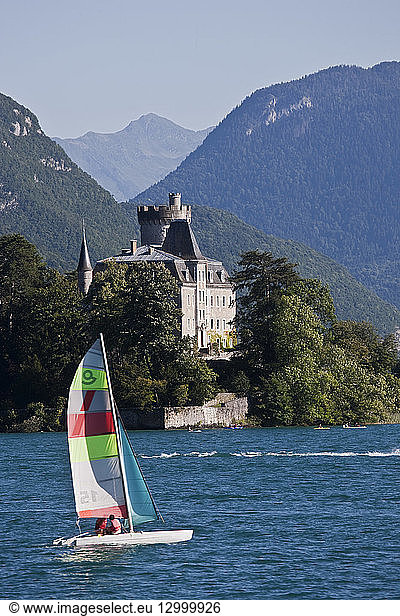 France  Haute Savoie  Lake Annecy  Duingt  Castle Duingt