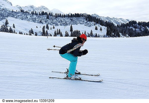 France  Haute Savoie  Le Grand Bornand  La Duche  ski area