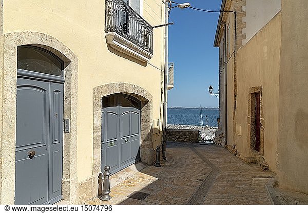 France  Herault  Meze  charming streets in a historic center
