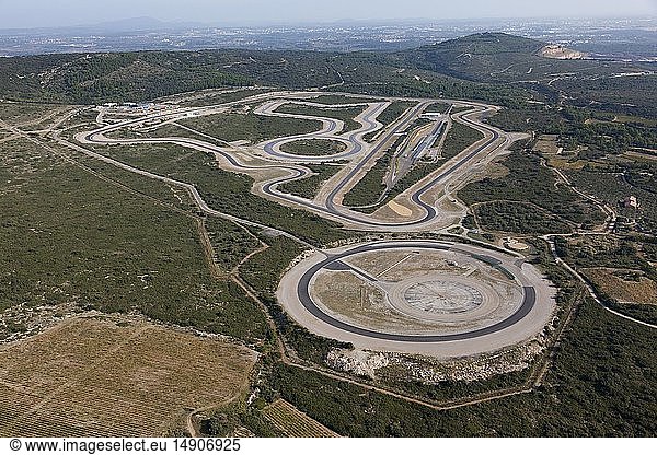 France  Herault  Mireval  carlan circuit or Karland  pneumatic test center of Goodyear (aerial view)
