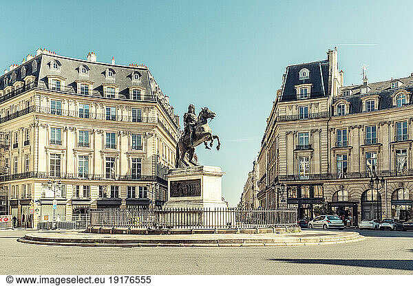 France  Ile-de-France  Paris  Statue of Louis XIV at Place des Victoires square