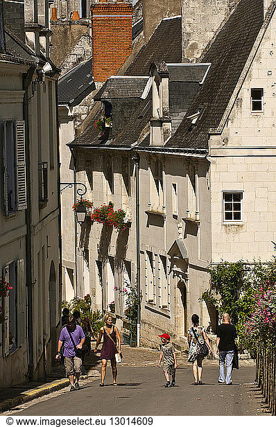 France  Indre et Loire  Loches  street of the Chateau