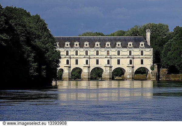 France  Indre et Loire  Loire Valley  castle of Chenonceau  built between 1513 - 1521 in Renaissance style  over the Cher river