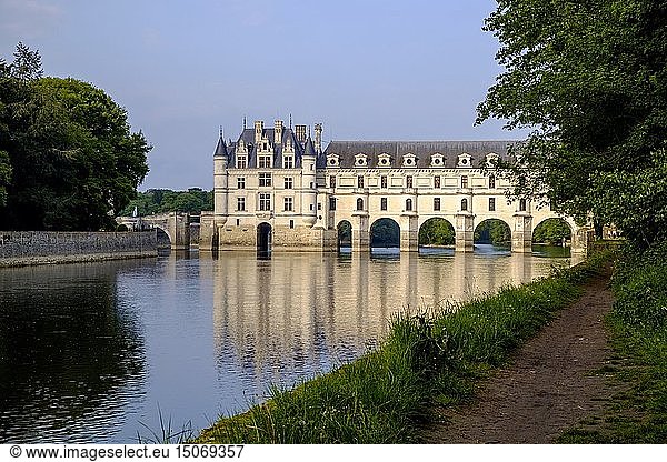 France  Indre et Loire  Loire Valley  castle of Chenonceau listed as World Heritage by UNESCO  built between 1513 - 1521 in Renaissance style  over the Cher river