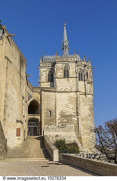 France  Indre et Loire  Loire valley listed as World Heritage by UNESCO  Amboise  Amboise castle chapel saint Hubert
