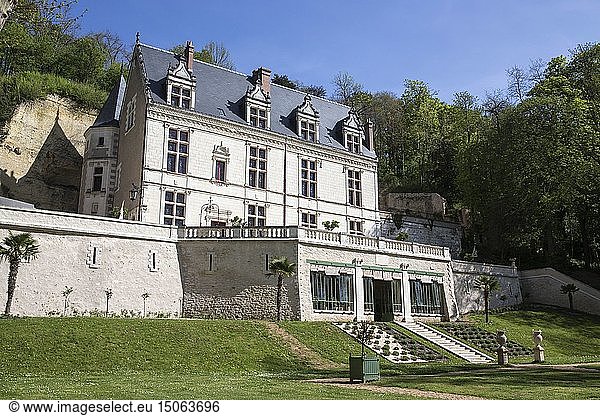 France  Indre et Loire  Loire valley listed as World Heritage by UNESCO  Amboise  Amboise castle  Chateau Gaillard near Clos Lucé