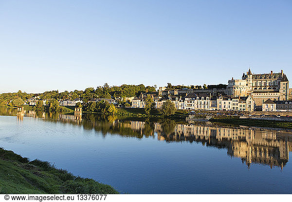France  Indre et Loire  Loire Valley listed as World Heritage by UNESCO  Amboise  Amboise royal castle on the Loire river