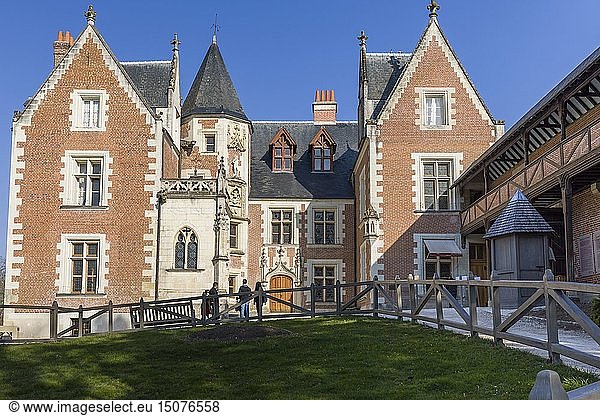 France  Indre et Loire  Loire valley listed as World Heritage by UNESCO  Amboise  Castle Clos Lucé  last home of Leonardo da Vinci