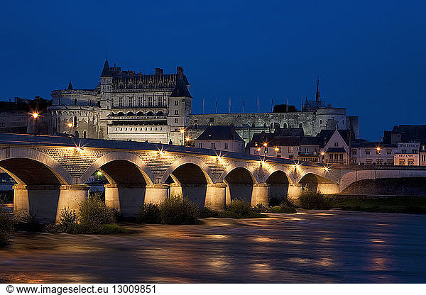 France  Indre et Loire  Loire Valley  listed as World Heritage by UNESCO  Amboise  Chateau d'Amboise  the royal castle on the Loire river