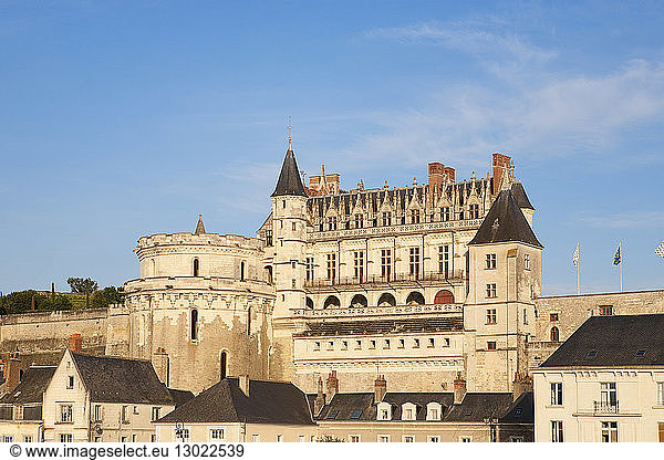 France  Indre et Loire  Loire Valley  listed as World Heritage by UNESCO  Amboise  Chateau d'Amboise  the royal castle on the Loire River banks