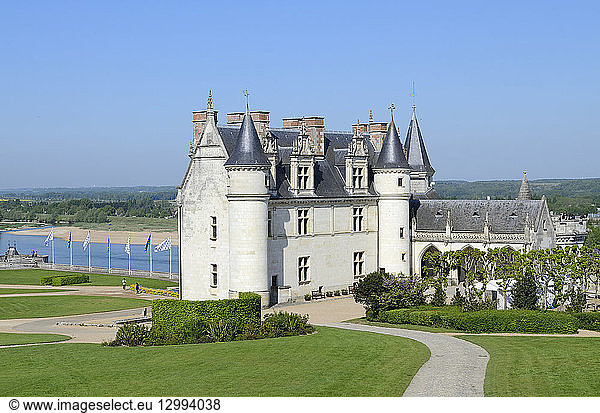 France  Indre et Loire  Loire valley listed as World Heritage by UNESCO  Amboise  the 15th century castle