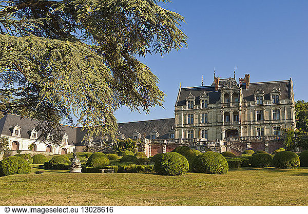 France  Indre et Loire  Loire Valley listed as World Heritage by UNESCO  Montlouis sur Loire  La Bourdaisiere castle  historic Bed and Breakfast and park owned by Prince Louis Albert de Broglie