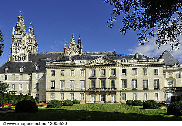 France  Indre et Loire  Tours  Loire Valley  listed as World Heritage by UNESCO  the bishops palace and the fine arts museum  Renaissance style